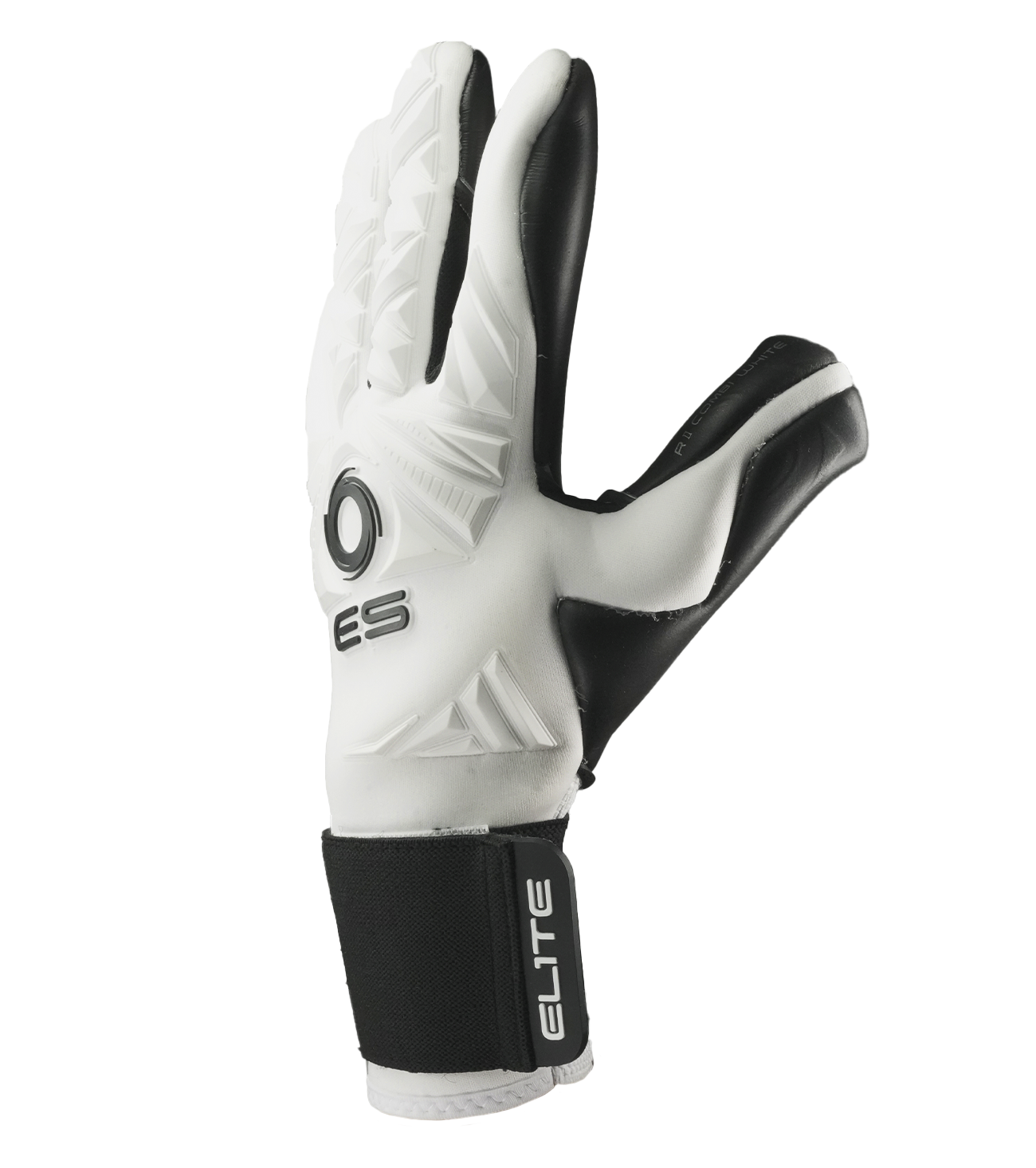 Guantes de portero de futbol Elite Revolution II Combi Blanco White 3