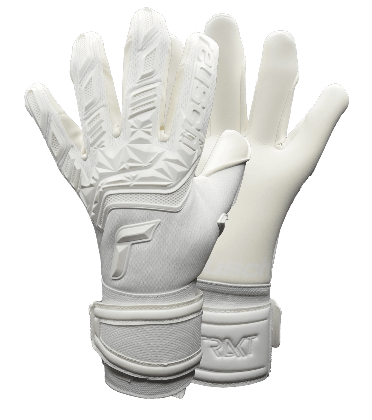 Guantes de portero de futbol Reusch Attrakt Freegel Total White Gold blanco 0