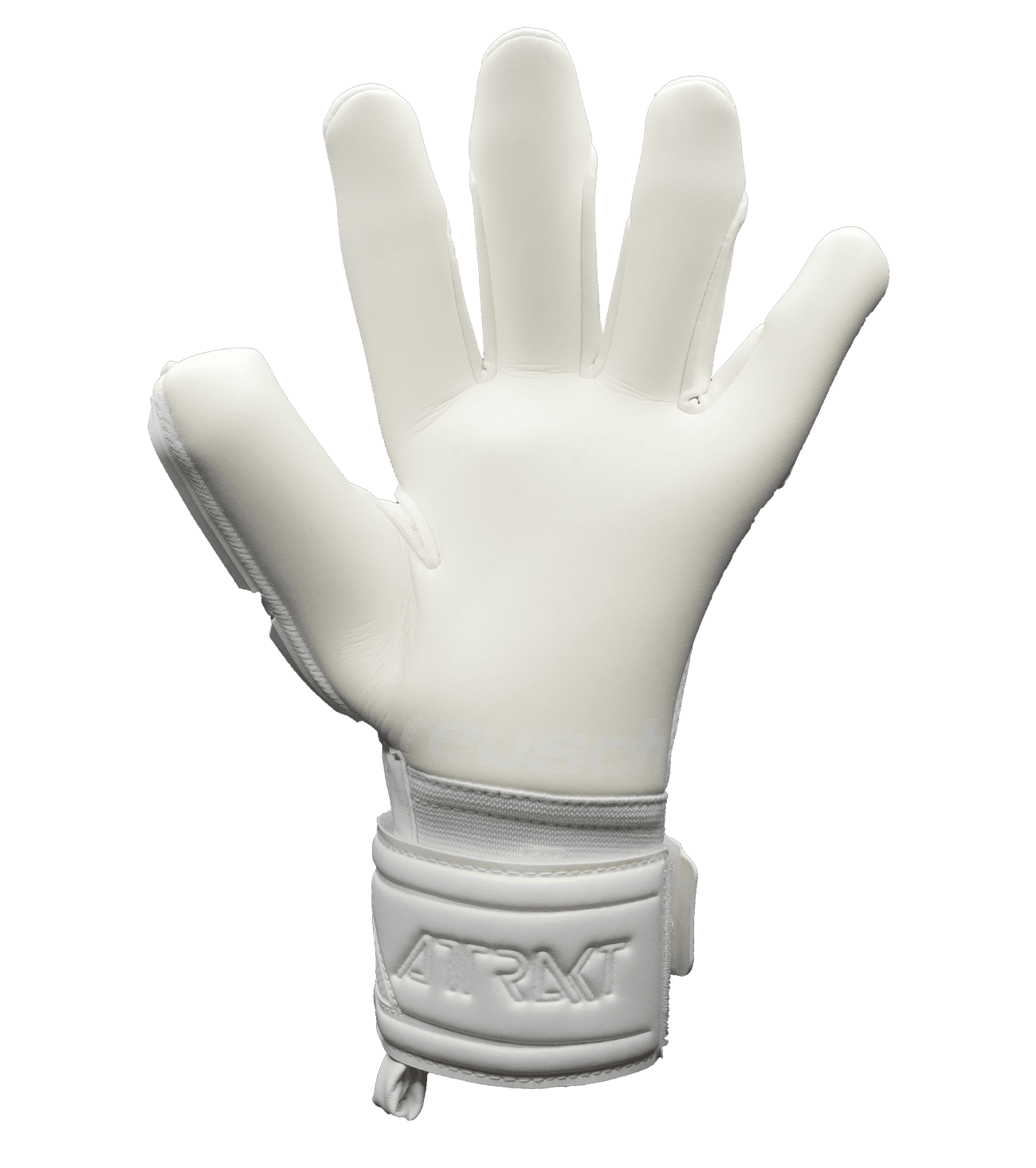 Guantes de portero de futbol Reusch Attrakt Freegel Total White Gold blanco 2