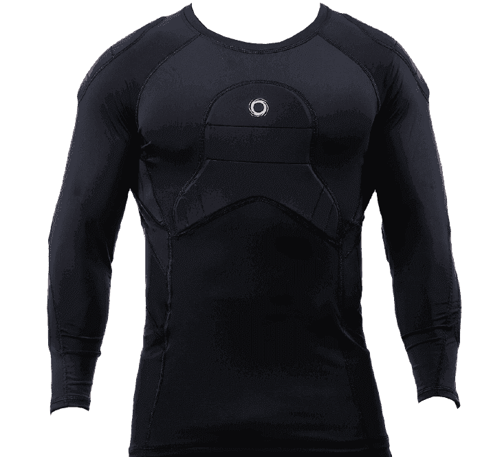 Articulos de portero de futbol ELITE  BADS  ¾ Sleeve, Padded Compression Shirt 0