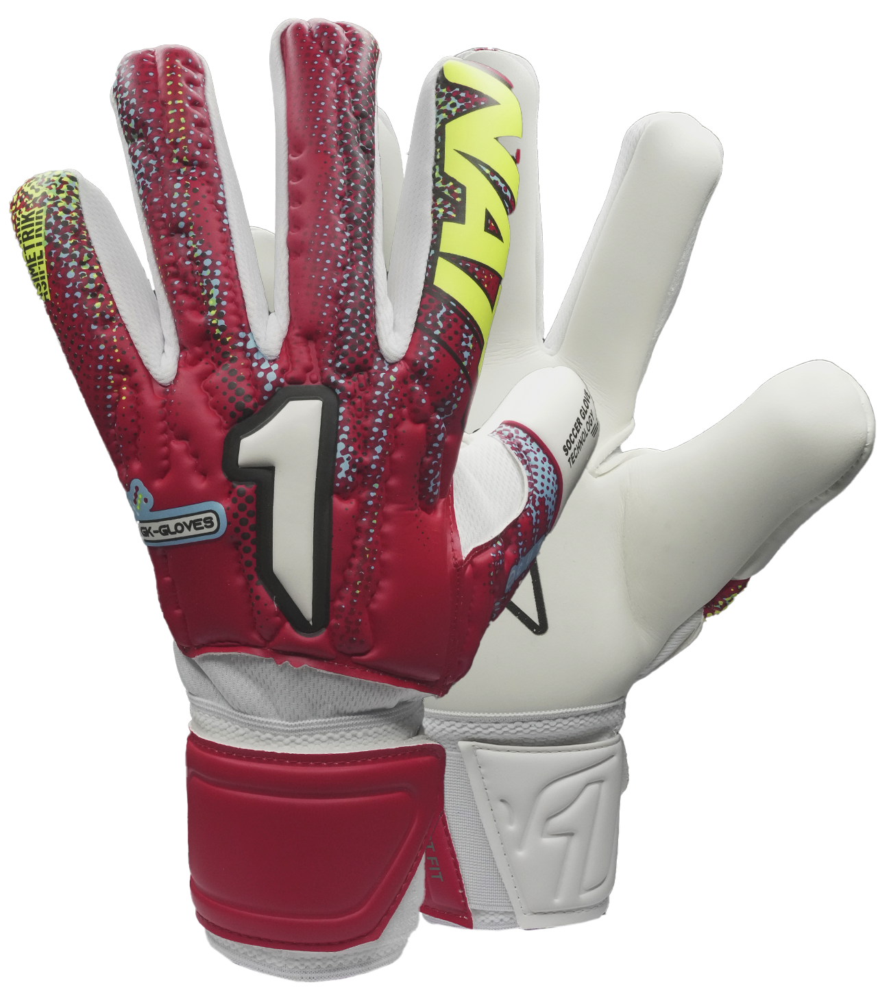 Rinat Asimetrik Stellar Semi  Rojo/Blanco - UnoKeeper