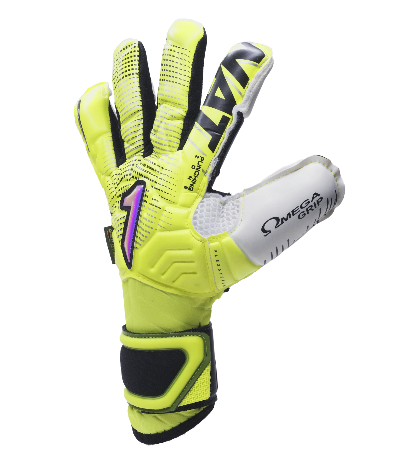Guantes de portero de futbol Rinat Egotiko Stellar Alpha Amarillo 2