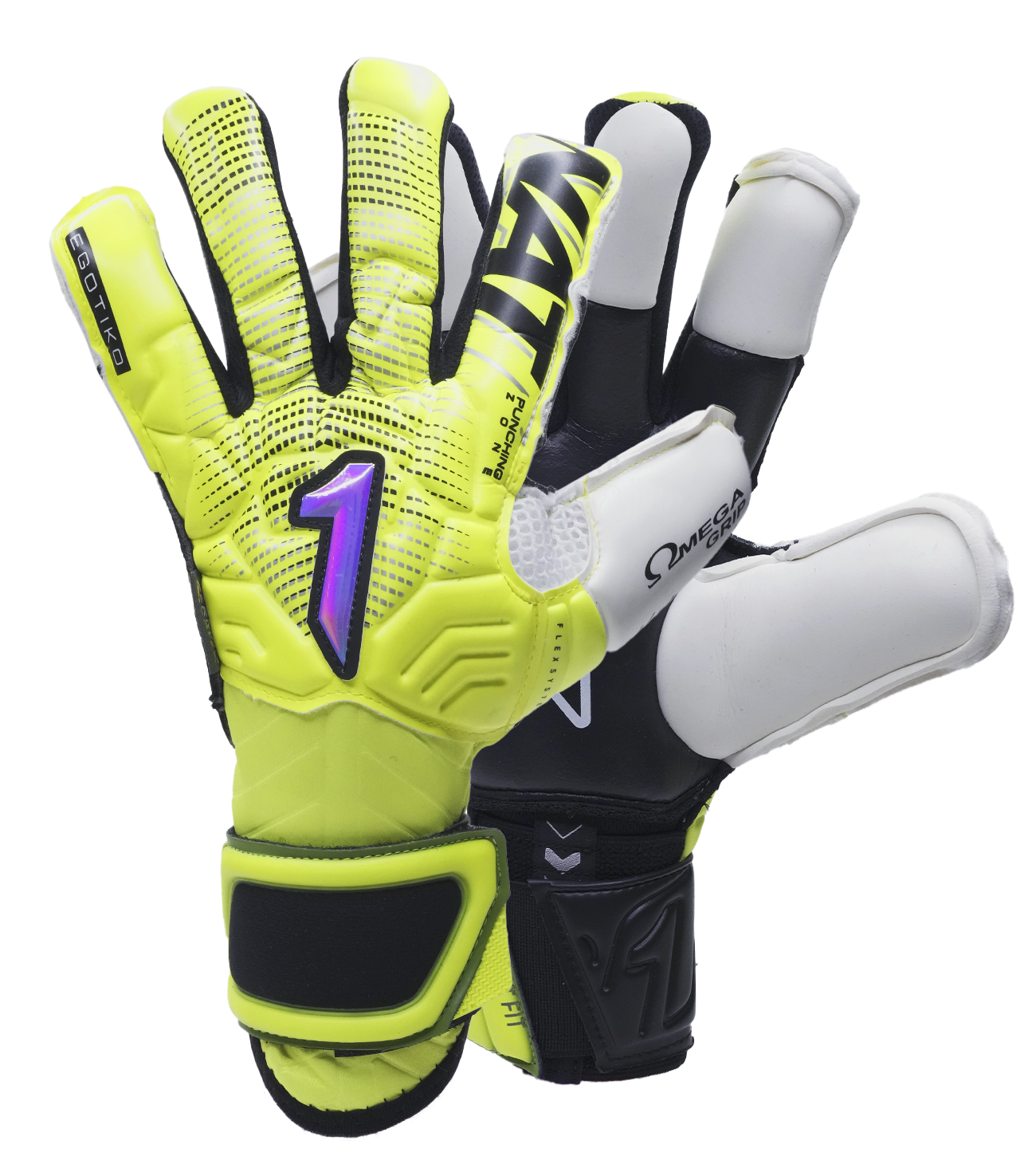 Guantes de portero de futbol Rinat Egotiko Stellar Alpha Amarillo 0