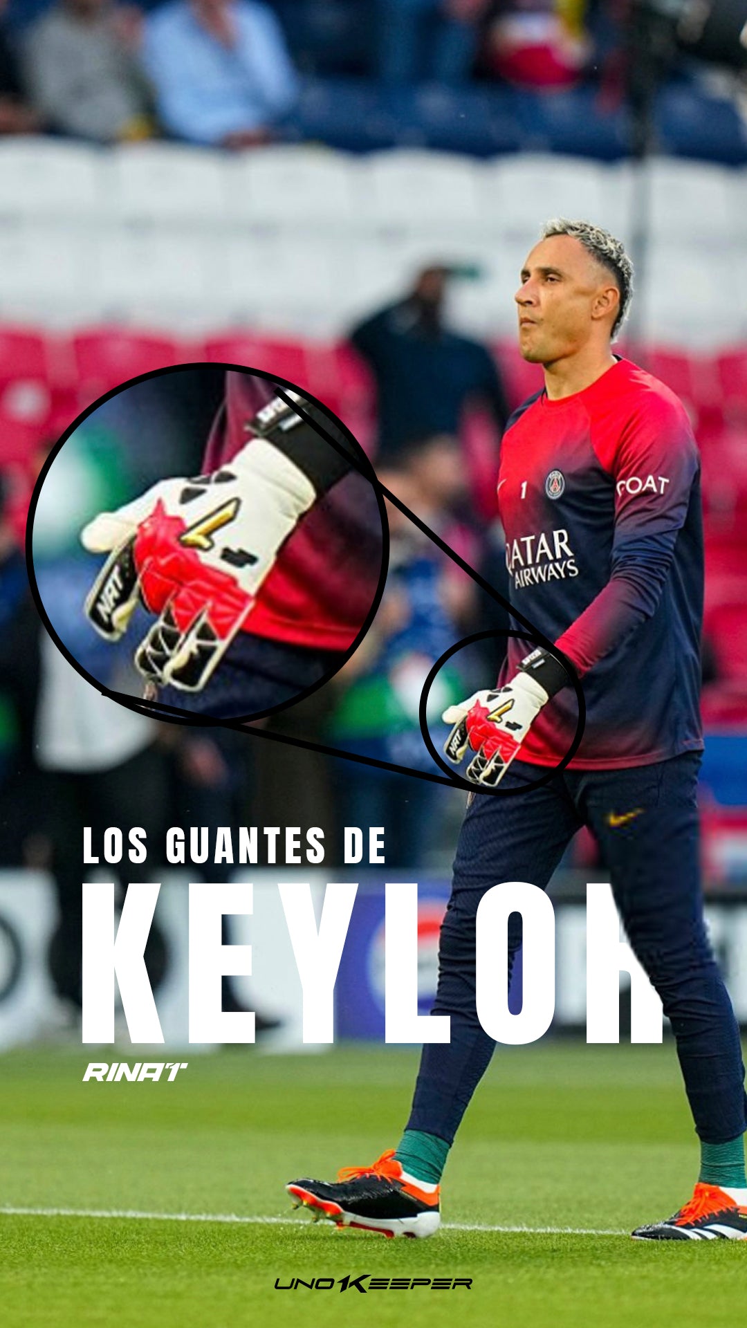 Keylor Navas Xtrem Guard Zhero guantes de portero de futbol 