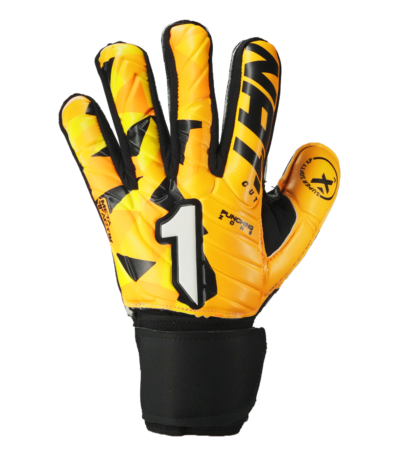 Guantes Rinat Meta Tactik GK Spine Semi Naranja Negro (Varilla) — foto 2