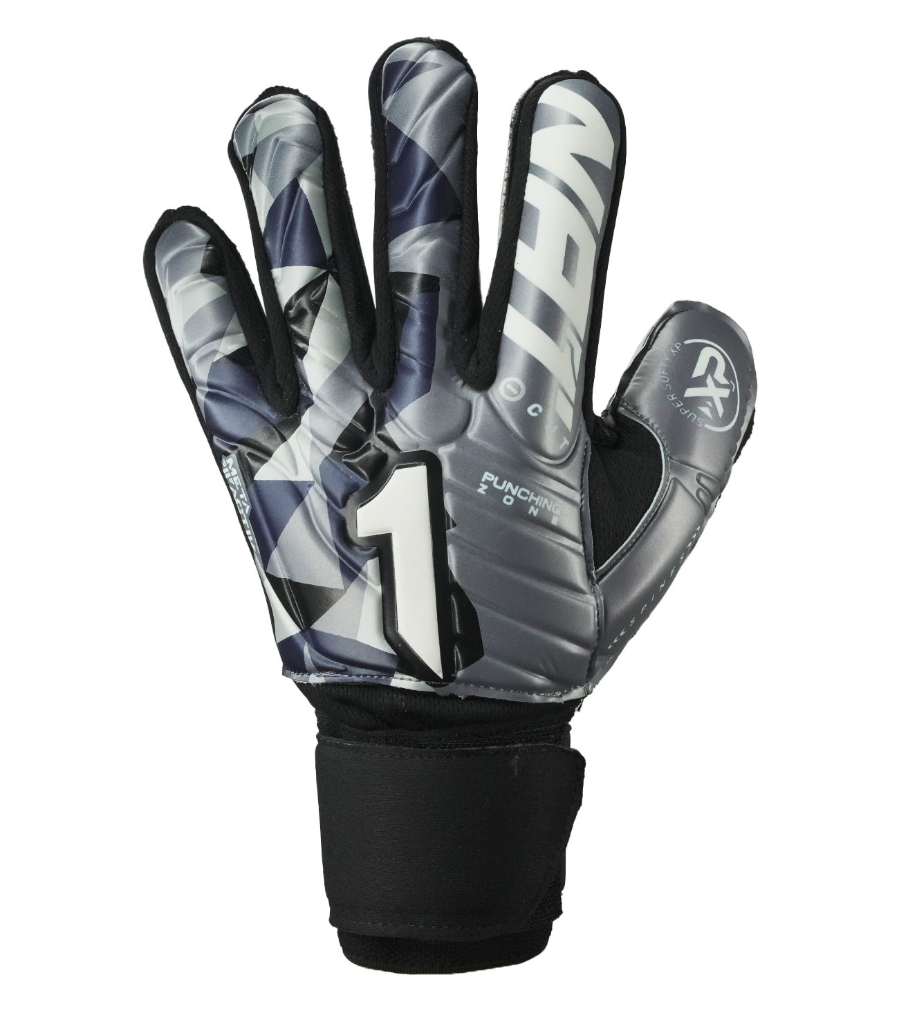 Guantes de portero de futbol Rinat Meta Tactik GK Semi Varillas Gris Oxford 1