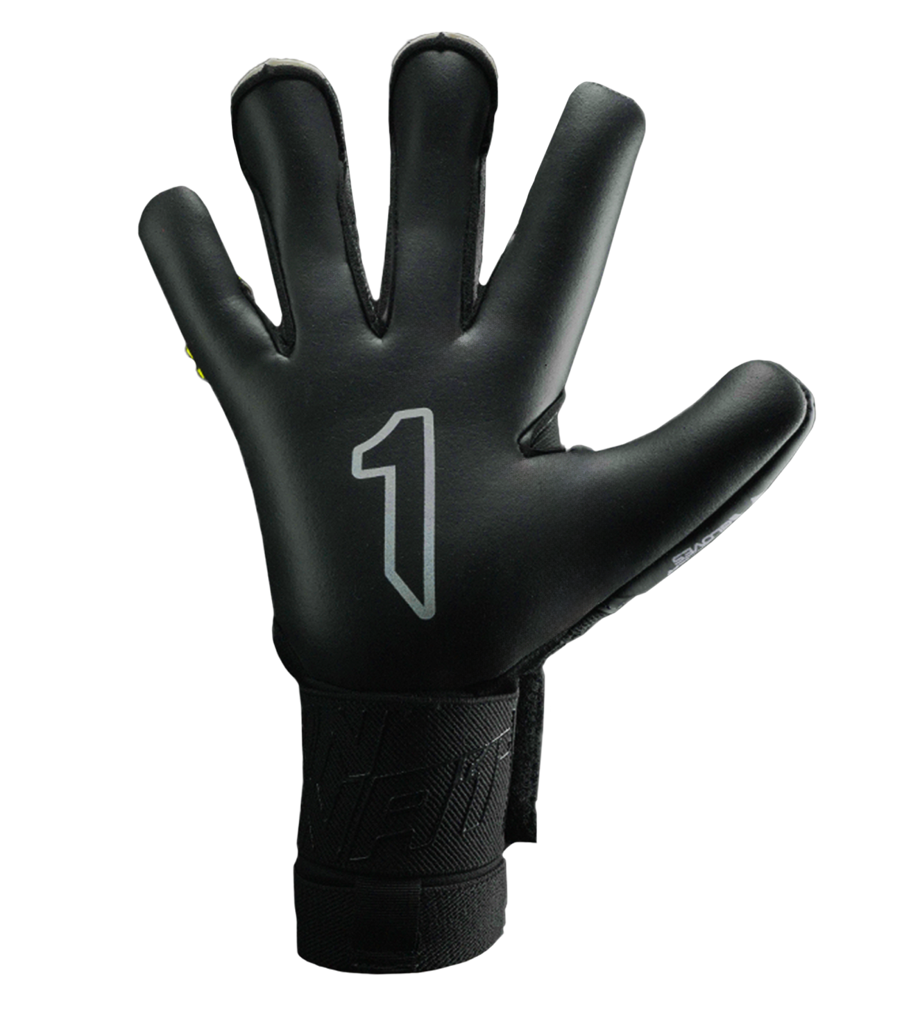 Guantes de portero Asimetrik Prime en negro, amarillo y plata, con palma Súper Softy XP de última generación para agarre sobresaliente, corte Hyper Cut que combina Rollfinger y diseño ergonómico para mayor superficie de contacto, dorso de látex sintético con malla transpirable y cierre elástico con cintillo firme. Guantes de portero de futbol semi profesionales, ideales para entrenamientos intensos y partidos de alto nivel en césped natural y todo tipo de clima. Disponibles en UnoKeeper.