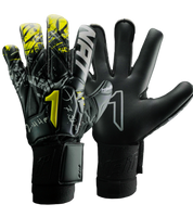 Guantes de Portero Asimetrik Prime Adulto Negro/Amarillo/Plata