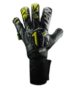 Guantes de Portero Rinat Asimetrik Pro Negro Amarillo Plata