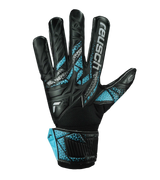 Guantes De Portero Reusch Attrakt Infinity Finger Support Black  Silver Future Blue