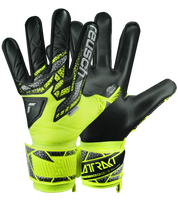 Attrakt Silver Yellow Black Guantes de portero con rendimiento avanzado y diseño impactante