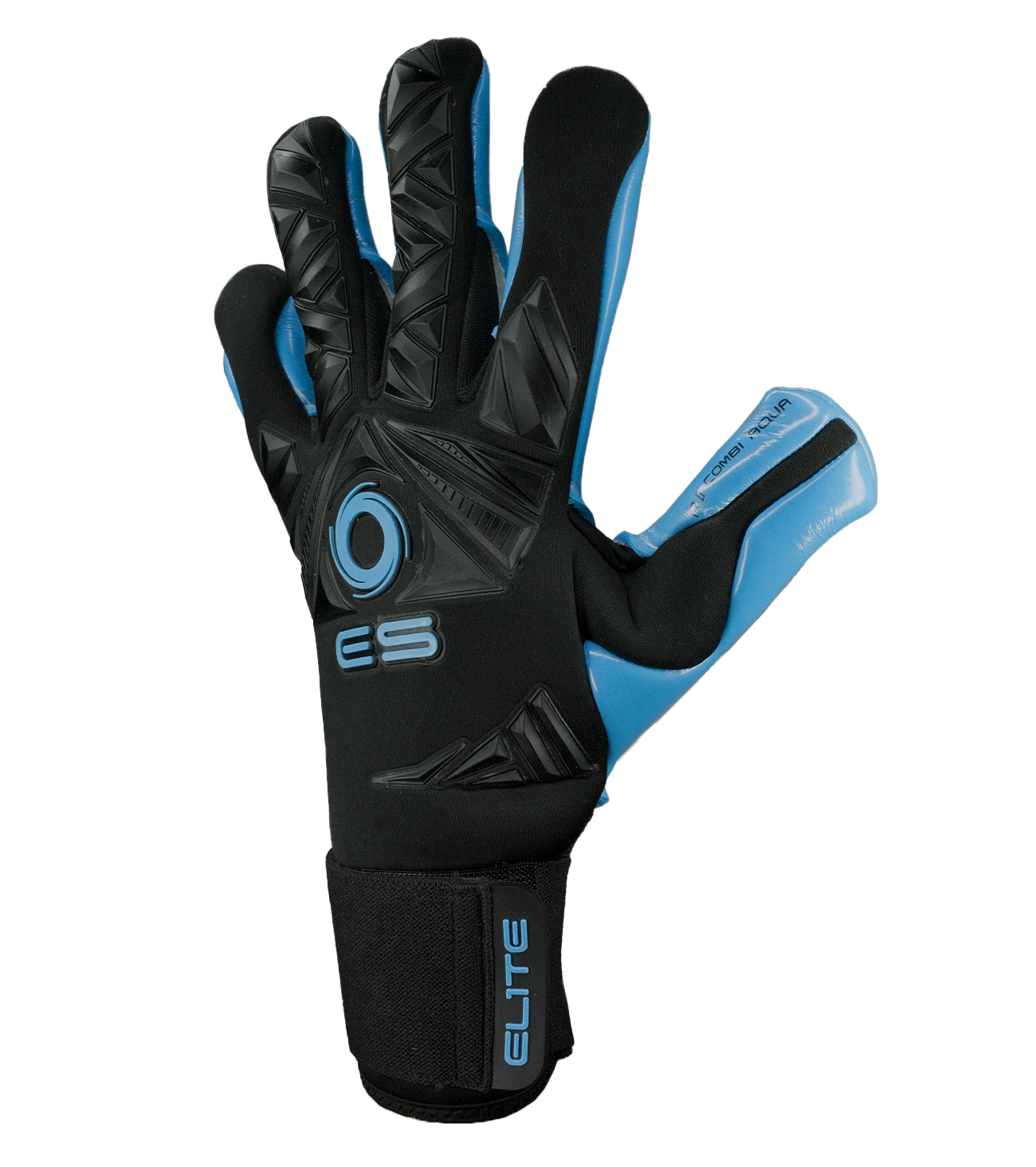 Guantes de portero de futbol Elite Revolution II Combi Aqua 2