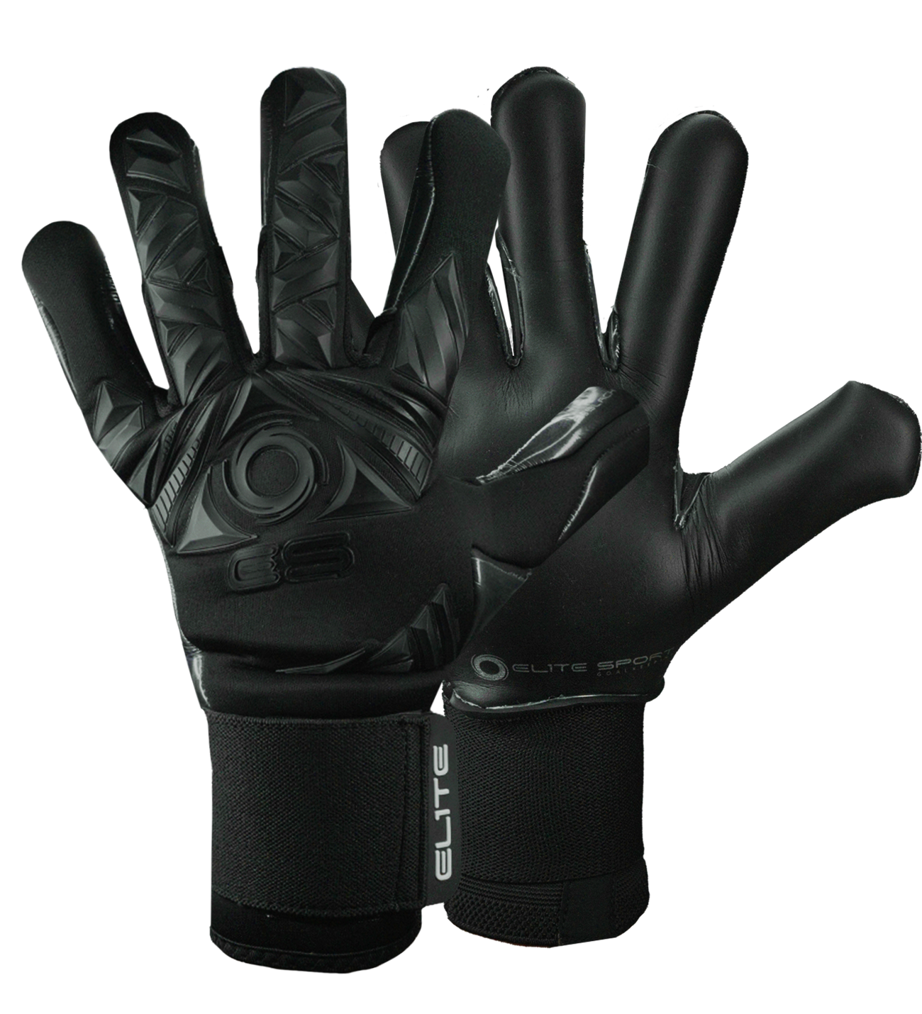Guantes de portero de futbol Elite Revolution II Black 0 
