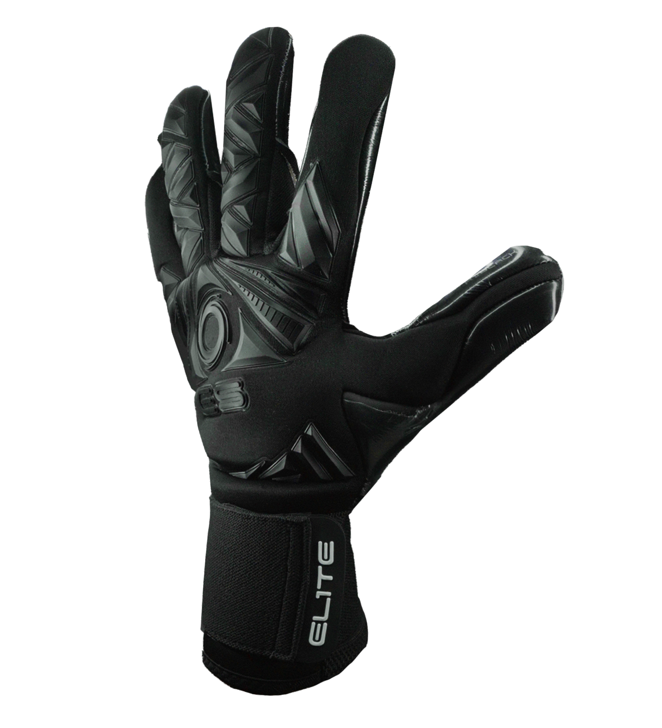 Guantes de portero de futbol Elite Revolution II Black 3