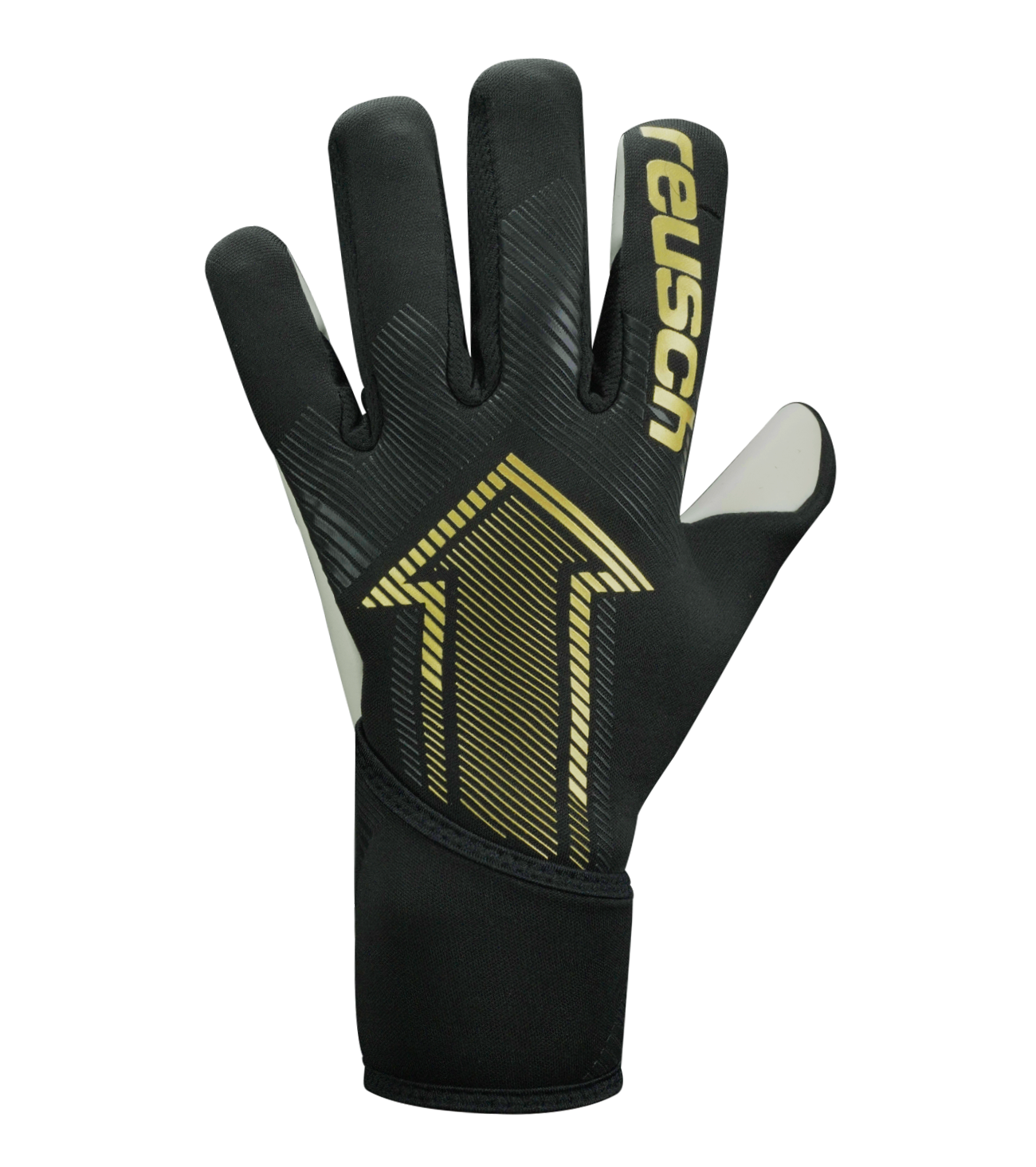 Guantes de portero Reusch FastGrip Silver Junior, con palma Fusion de alto agarre, corte Hybrid Evolution preformado y dorso flexible con ventilación. Guantes de portero de futbol para jóvenes, resistentes y precisos en entrenamientos y partidos bajo cualquier condición climática.