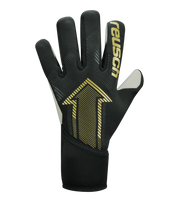 Guantes de portero Reusch FastGrip Silver Junior, con palma Fusion de alto agarre, corte Hybrid Evolution preformado y dorso flexible con ventilación. Guantes de portero de futbol para jóvenes, resistentes y precisos en entrenamientos y partidos bajo cualquier condición climática.