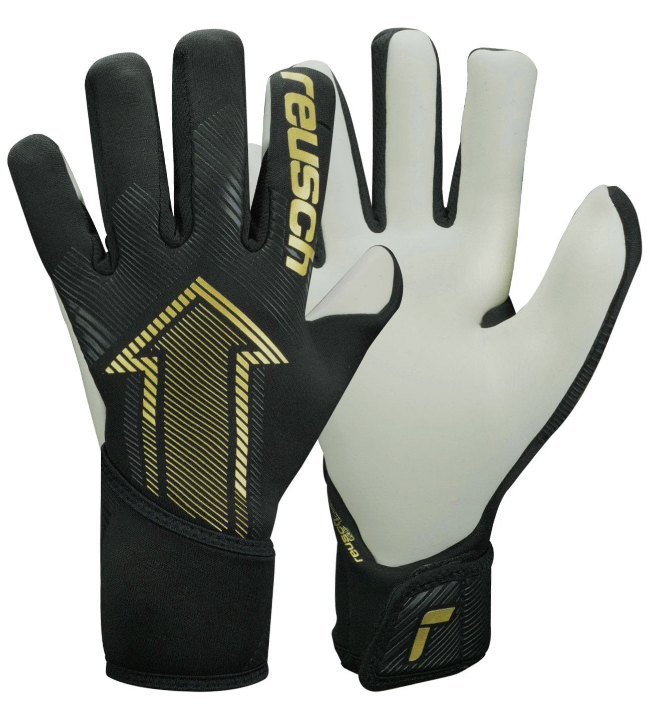 Guantes de portero Reusch FastGrip Silver Junior, con palma Fusion de alto agarre, corte Hybrid Evolution preformado y dorso flexible con ventilación. Guantes de portero de futbol para jóvenes, resistentes y precisos en entrenamientos y partidos bajo cualquier condición climática.