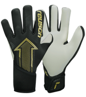 Guantes de portero Reusch FastGrip Silver Junior, con palma Fusion de alto agarre, corte Hybrid Evolution preformado y dorso flexible con ventilación. Guantes de portero de futbol para jóvenes, resistentes y precisos en entrenamientos y partidos bajo cualquier condición climática.