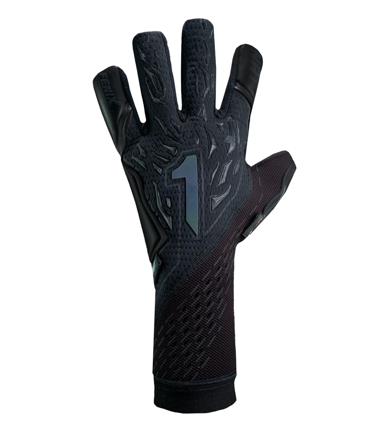 Guantes de portero de futbol Rinat Fénix Eternal Pro Rojo, modelo insignia ultraligero con palma alemana AWG®, corte negativo envolvente, dorso híbrido AIRGRID + BREATHEX y cierre strapless. Rendimiento élite con agarre y comodidad total. Disponibles en UnoKeeper.