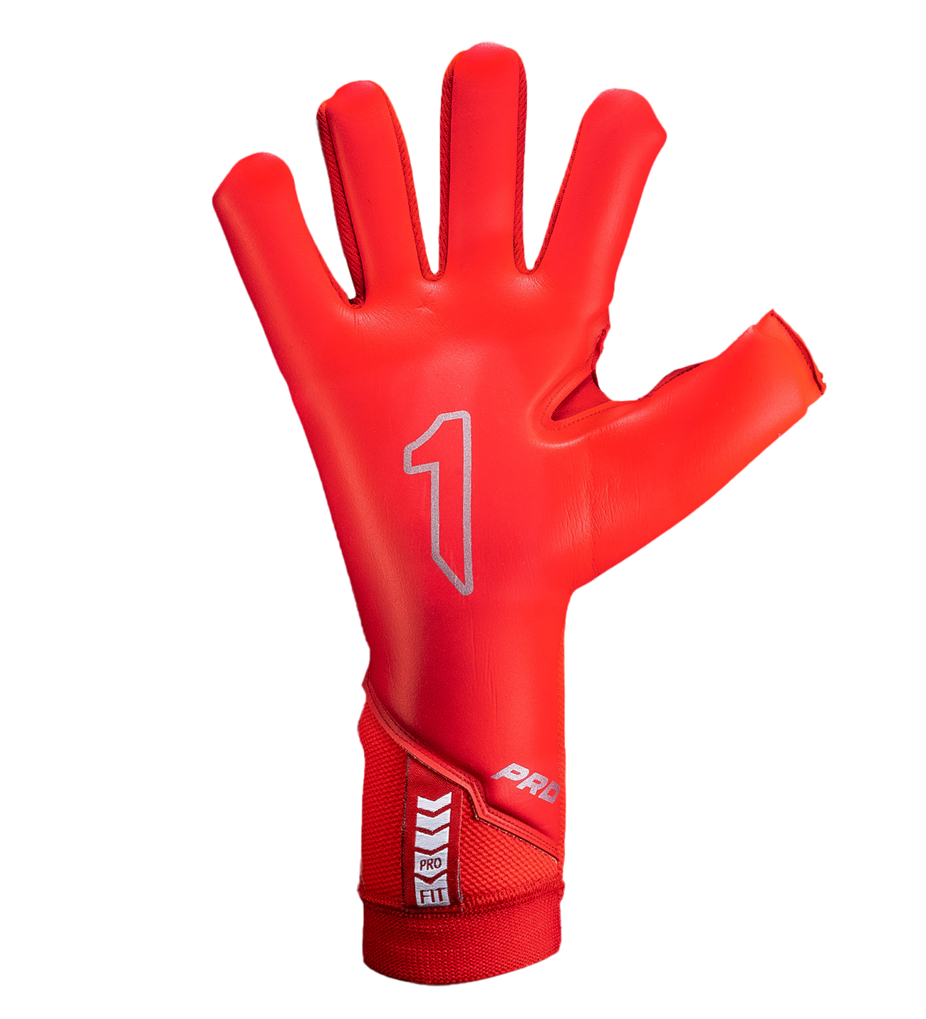 Guantes de portero de futbol Rinat Fénix Eternal Pro Rojo, modelo insignia ultraligero con palma alemana AWG®, corte negativo envolvente, dorso híbrido AIRGRID + BREATHEX y cierre strapless. Rendimiento élite con agarre y comodidad total. Disponibles en UnoKeeper.