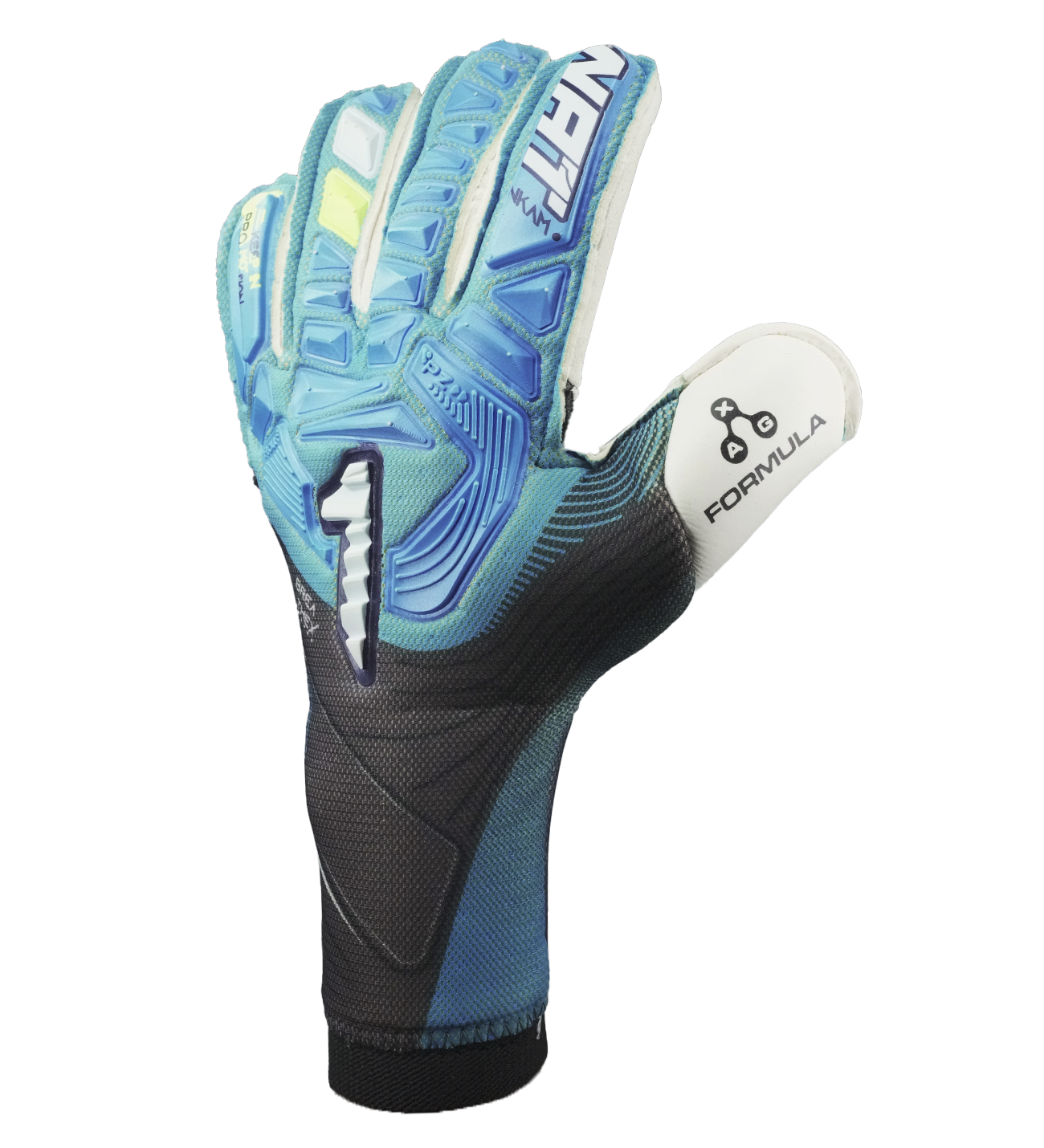 Guantes de portero de futbol Rinat Nkam Pro Azul 2