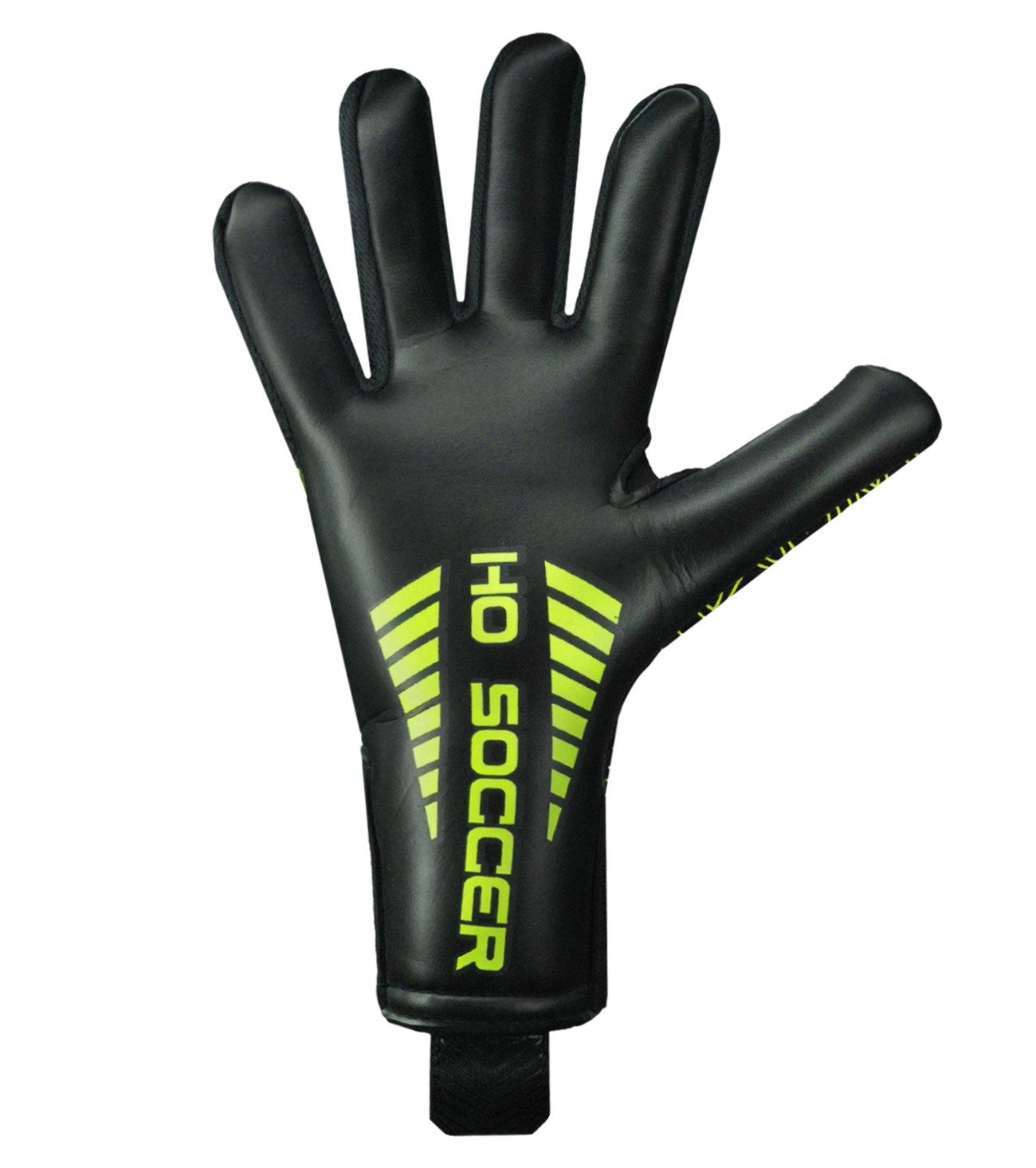 Guantes de portero de futbol HO Soccer Pro Evolution NG Web Lim., con palma BLACK UCG de agarre fiable, corte negativo ergonómico con palma extendida y dorso LIGHT-TC FLEECE ligero y transpirable. Incluyen sobredorso ERGO 3D GEL y cierre sin tira para máximo confort y control. Disponibles en UnoKeeper.
