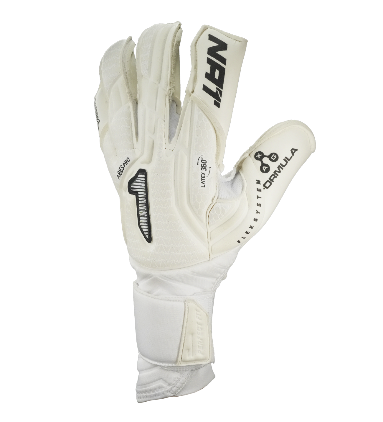 Guantes de portero de futbol Aries Nemesis Pro Blanco rinat unokeeper 3