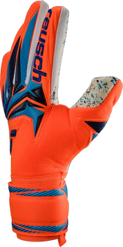 Guantes de Portero Reusch World CUP Attrakt Fusion NC Shocking Orange Blue