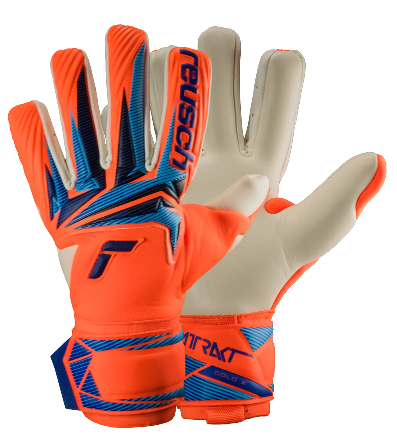 Guantes De Portero Reusch World CUP Attrakt Gold X NC Shocking Orange / Blue