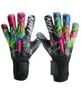 Guantes De Portero Rinat Asimetrik Prime Spine (Varilla) Negro-Verde-Azul-Rosa
