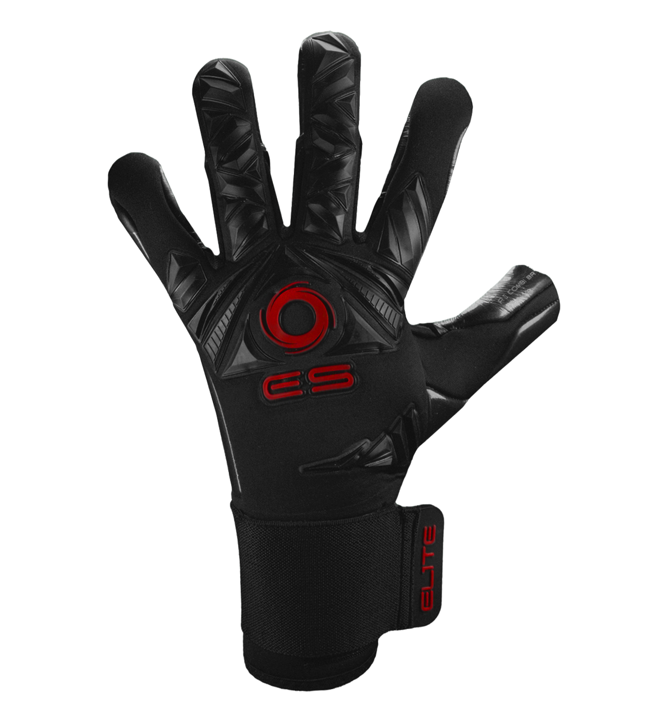 Guantes de portero de futbol Elite Revolution II Combi BR, con palma Ultra GTech Pro de látex alemán de 4 mm, corte Flash negativo envolvente, dorso con goma 3D protectora y cierre elástico ajustable. Usados por porteros profesionales como Thibaut Courtois y Nahuel Guzmán. Disponibles en UnoKeeper.