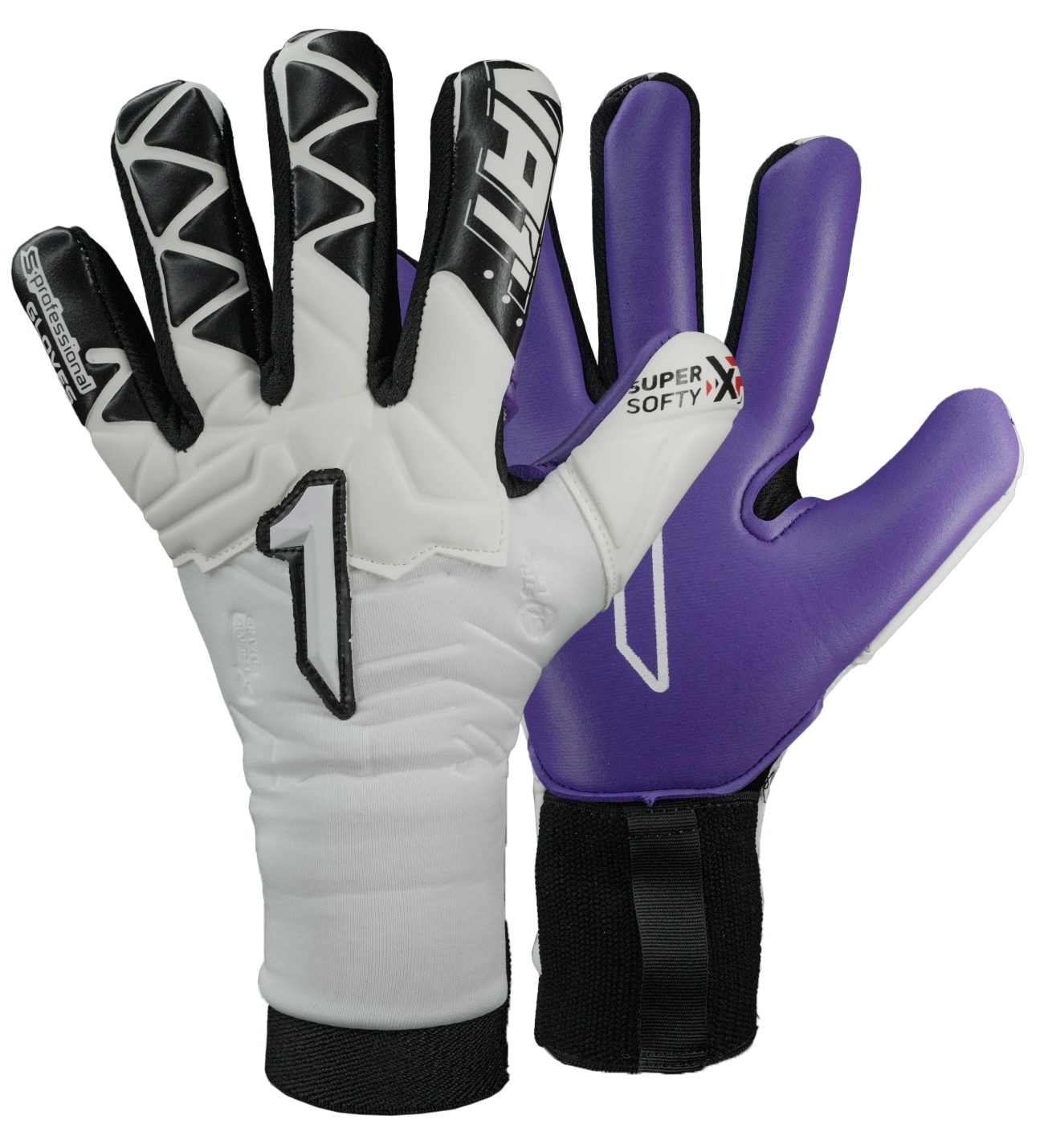 Guantes de portero de futbol Xtreme Guard Zhero Semi Blanco 0