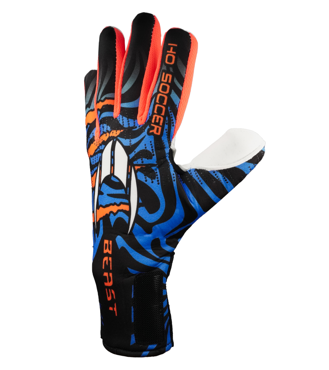 Guantes de portero de futbol HO Soccer Beast Plus Hazard V2 Blue 1