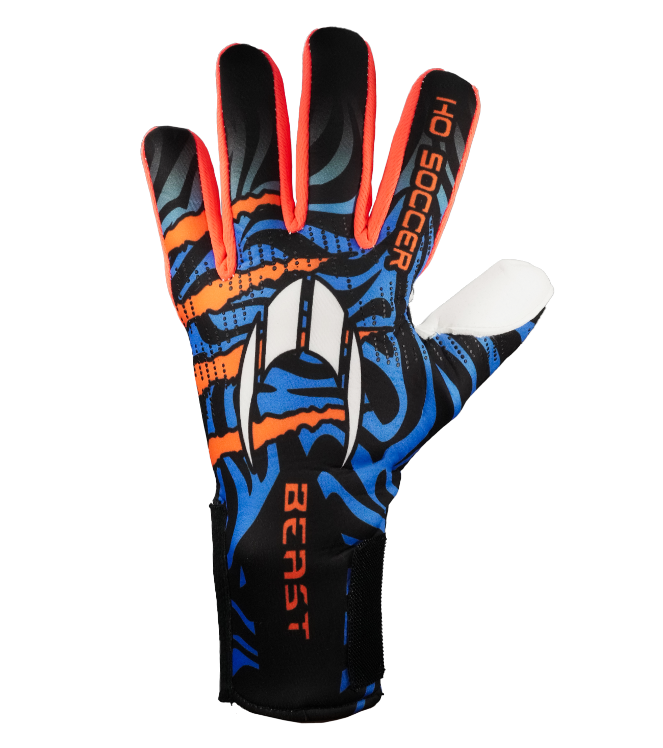 Guantes de portero de futbol HO Soccer Beast Plus Hazard V2 Blue 2