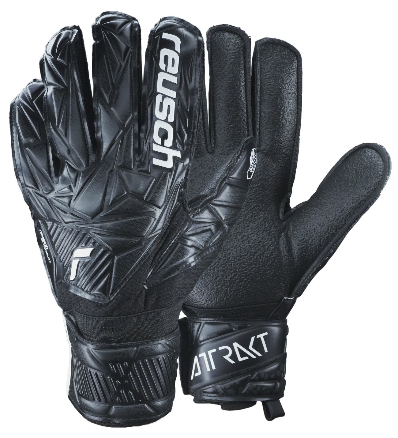 Guantes de portero de futbol Reusch Attrakt Resist Black unokeeper 0 