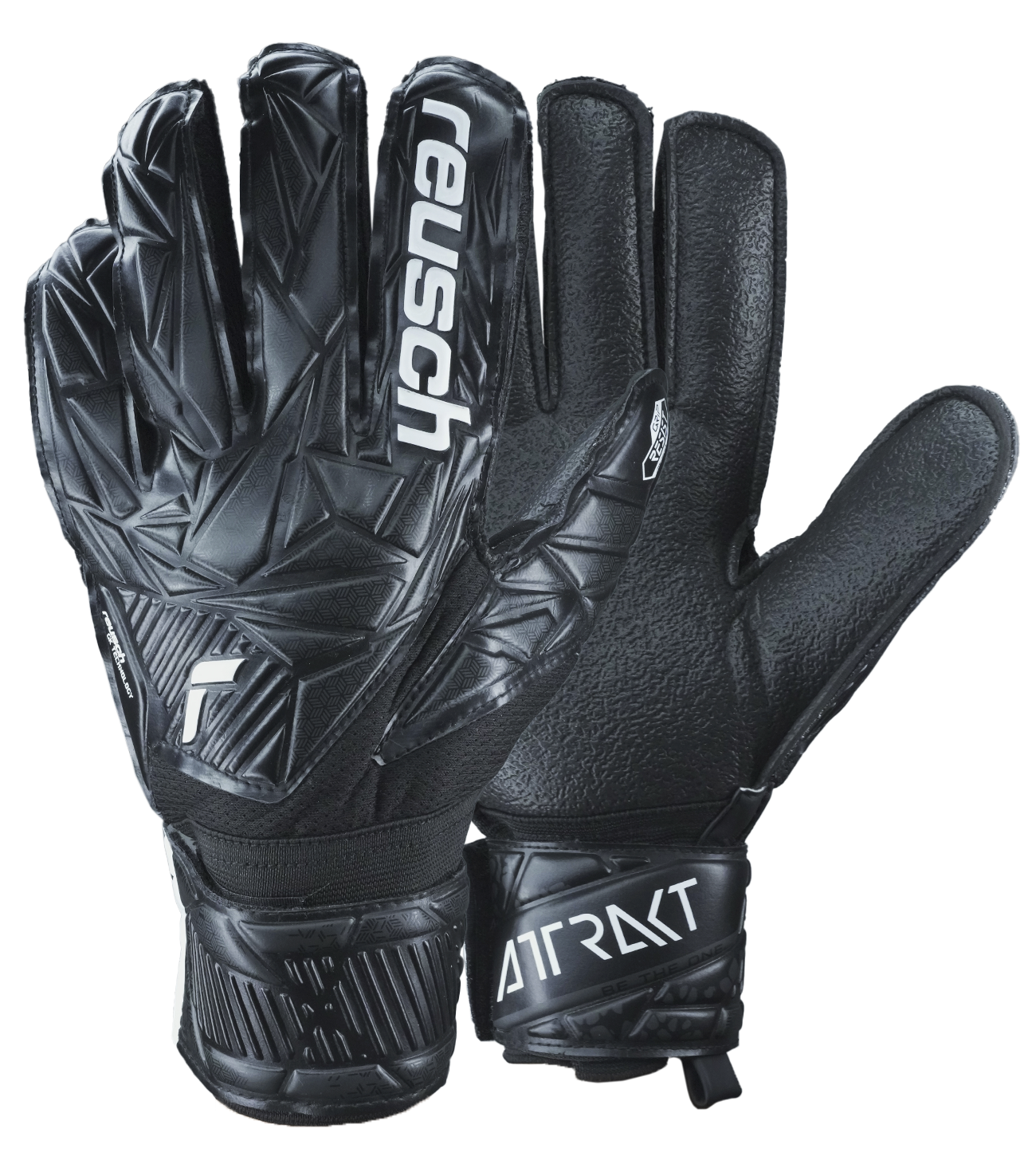 Guantes de portero de futbol Reusch Attrakt Resist Black unokeeper 0 