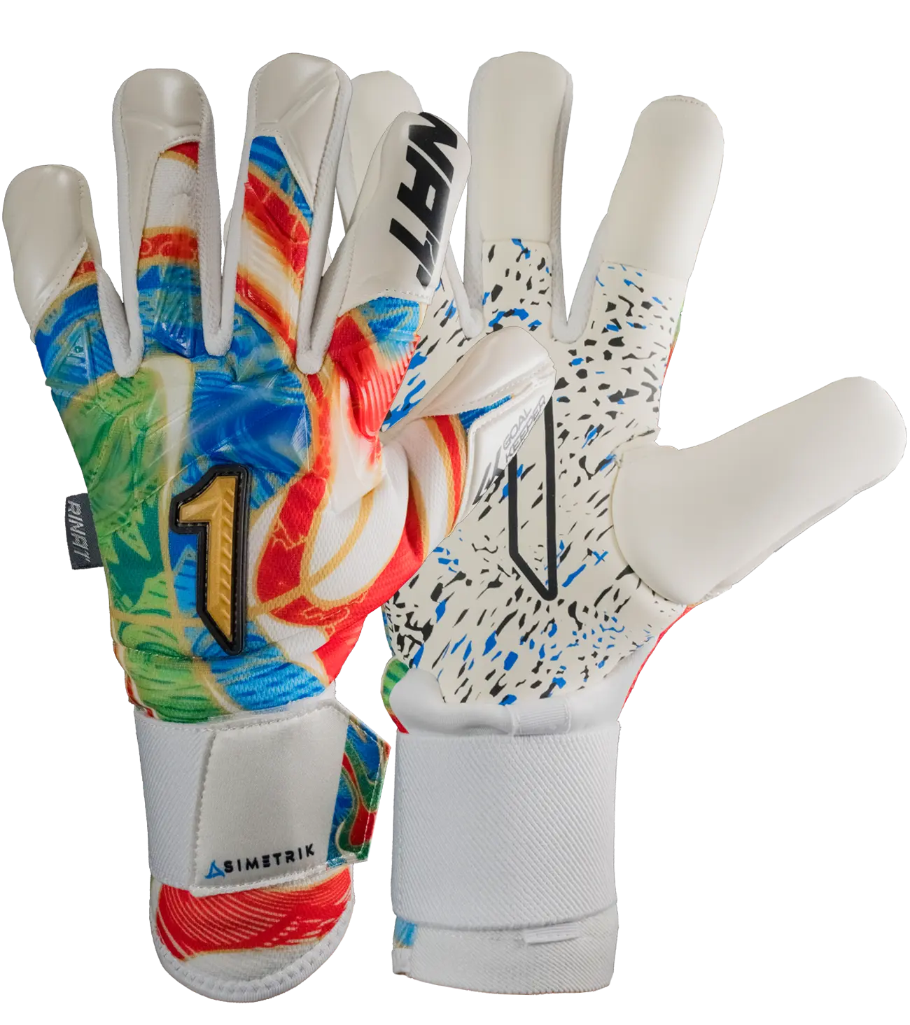 Guantes de Portero Rinat Asimetrik Aero Prime Multicolor / Blanco