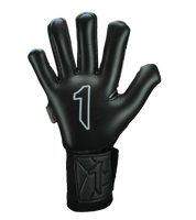 Guantes de portero Rinat Asimetrik Pro Spines en color negro con detalles verde, azul o rosa; incluyen varillas de protección removibles, palma HG+ Next resistente, corte híbrido Hyper Cut y muñequera ajustable; ideales para pasto sintético y superficies duras.