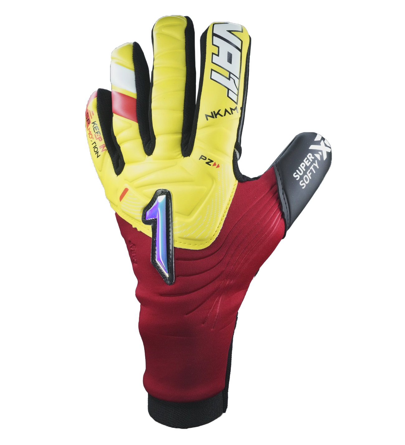 Guantes de portero de futbol Rinat Nkam Semi Amarillo 2