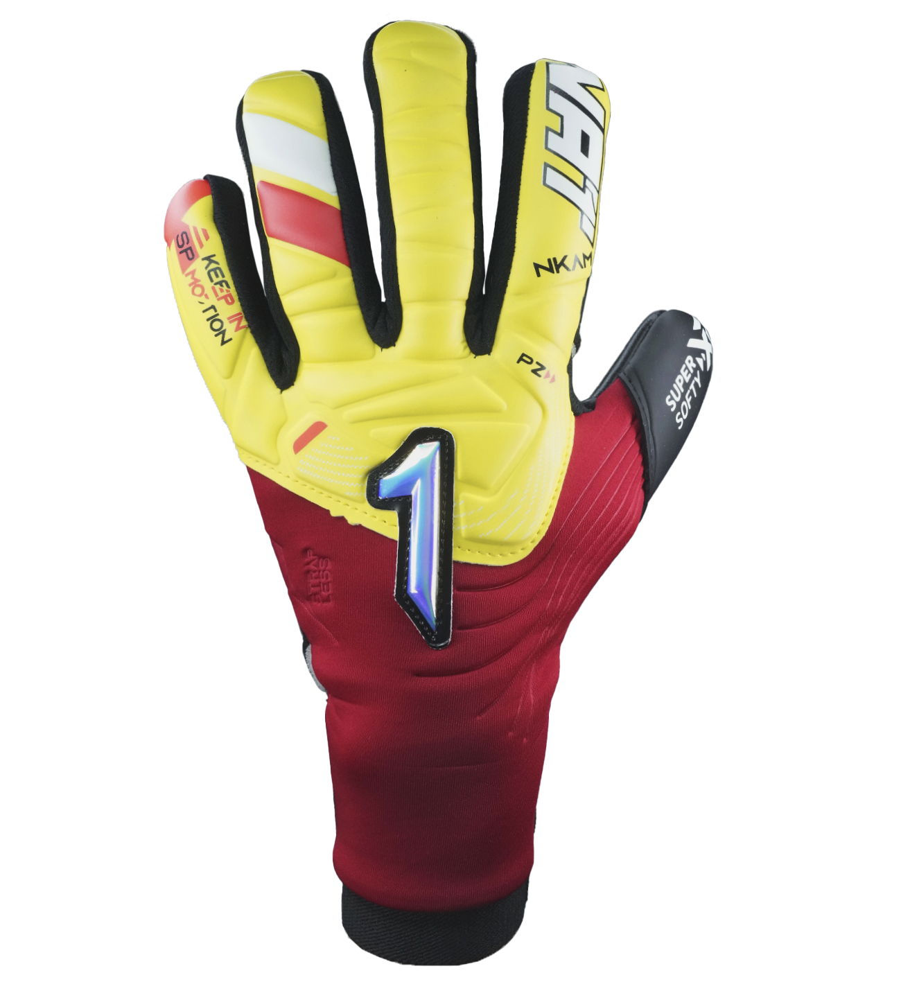 Guantes de portero de futbol Rinat Nkam Semi Amarillo 1