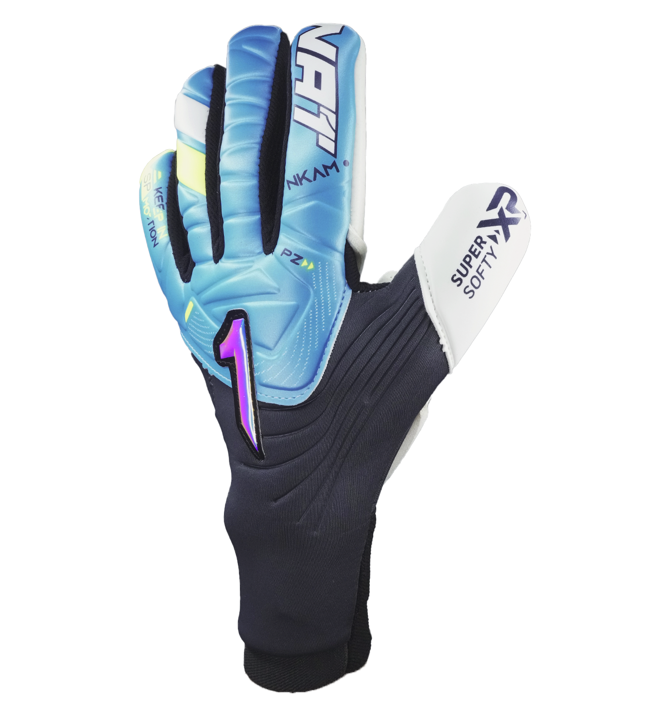 Guantes de portero de futbol Rinat Nkam Semi Azul 2
