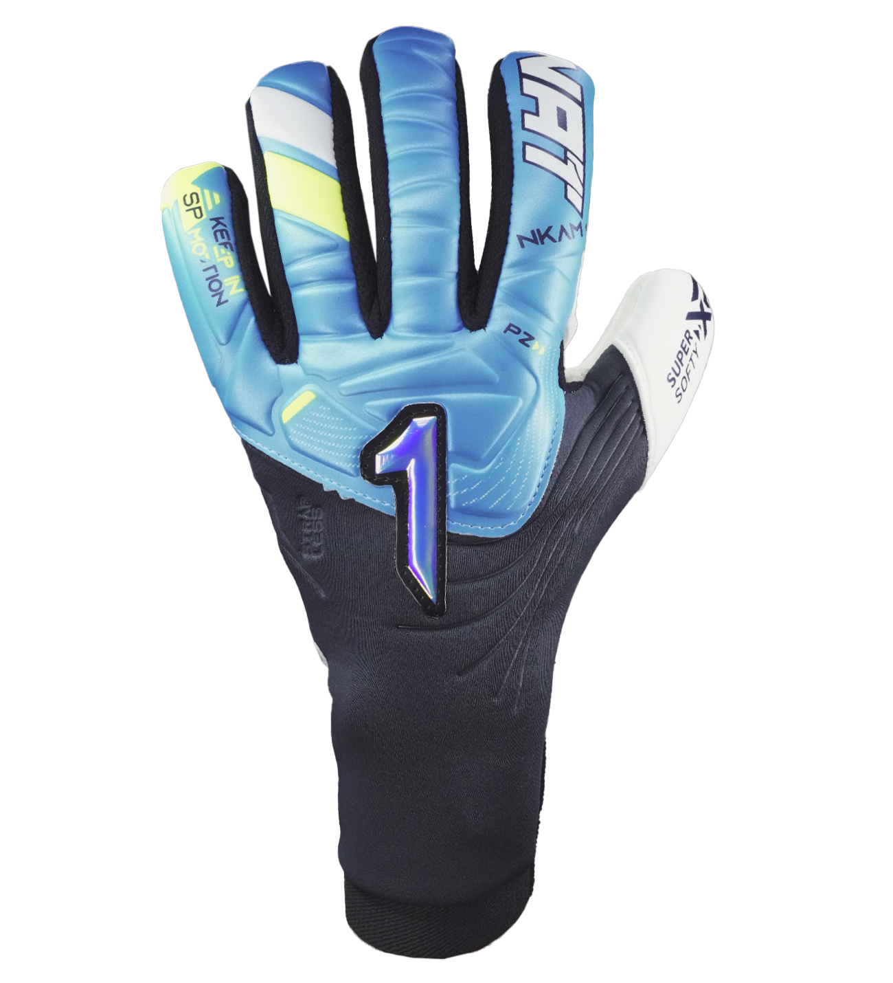 Guantes de portero de futbol Rinat Nkam Semi Azul 1