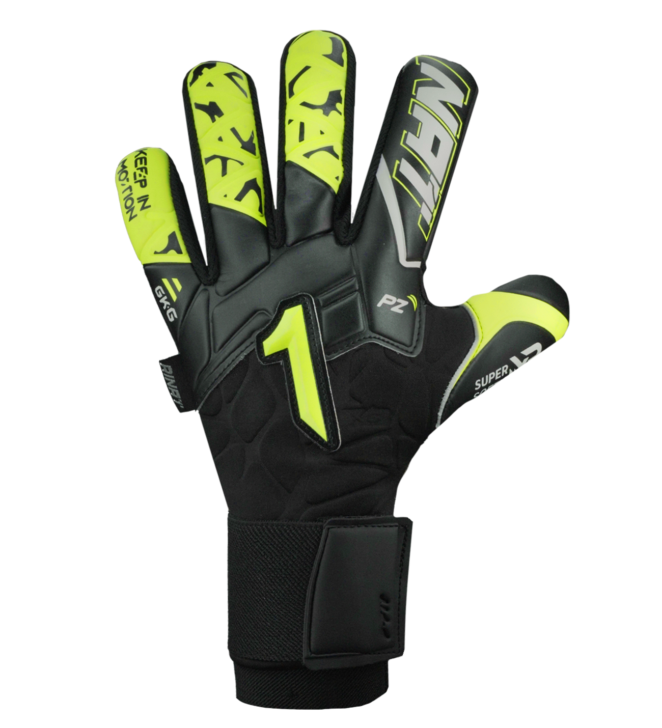 Guantes de portero de futbol Xtreme Guard Dominius Prime Negro 1