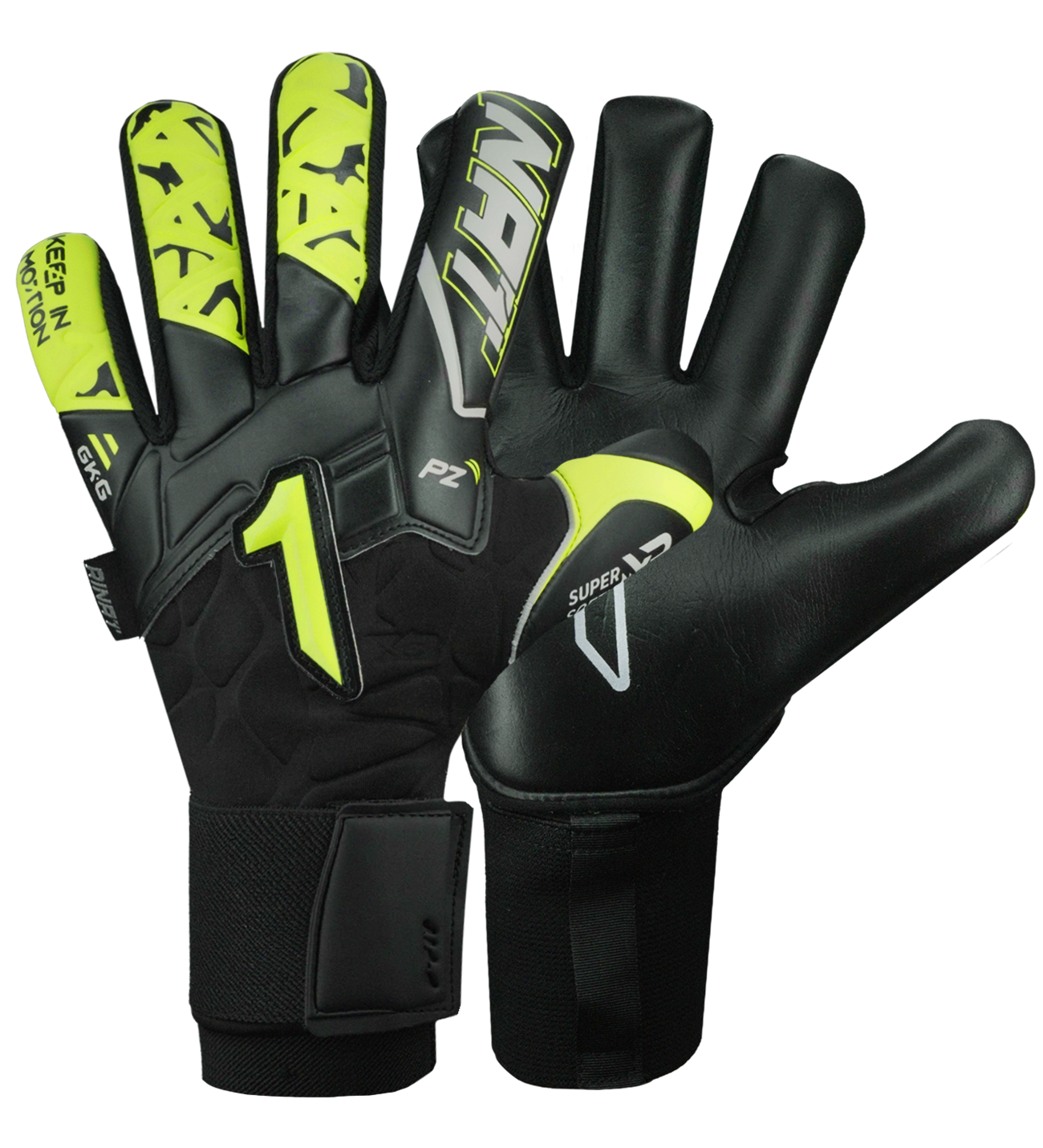 Guantes de portero de futbol Xtreme Guard Dominius Prime Negro 0 