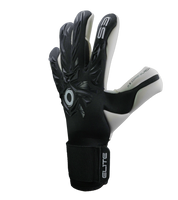 Guantes de portero de futbol Elite Sport Revolution X Combi Black con palma Ultra GTech Pro de 4 mm, corte Flash X envolvente, dorso con goma protectora y textil Hybrid CR, cierre elástico ajustable y diseño profesional para todo clima unokeeper.