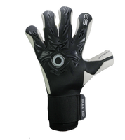Guantes de portero de futbol Elite Sport Revolution X Combi Black con palma Ultra GTech Pro de 4 mm, corte Flash X envolvente, dorso con goma protectora y textil Hybrid CR, cierre elástico ajustable y diseño profesional para todo clima unokeeper.