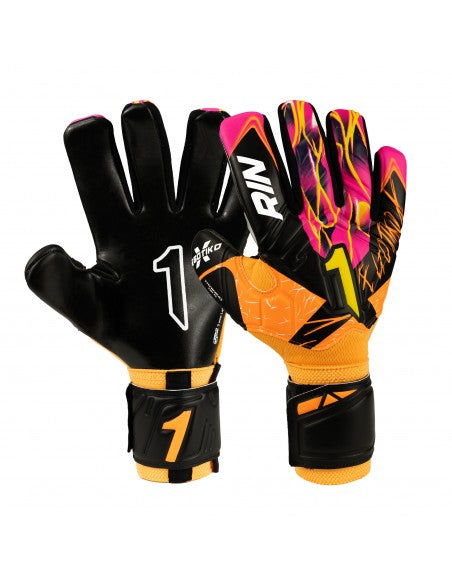 Guantes de Portero Rinat Egotiko X  Training.   Naranja/Magenta