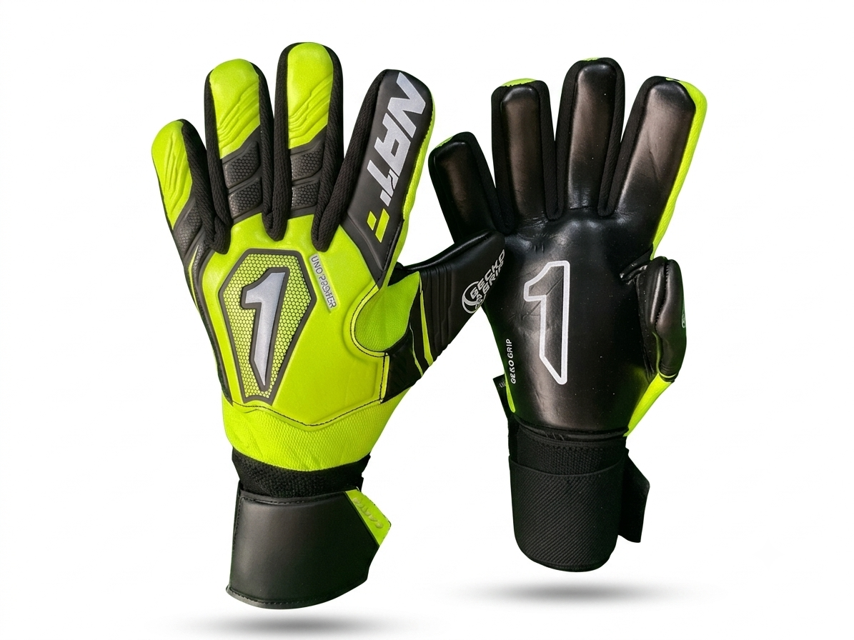 Guantes de Portero Rinat Uno Premier Training Amarillo Neón / Negro