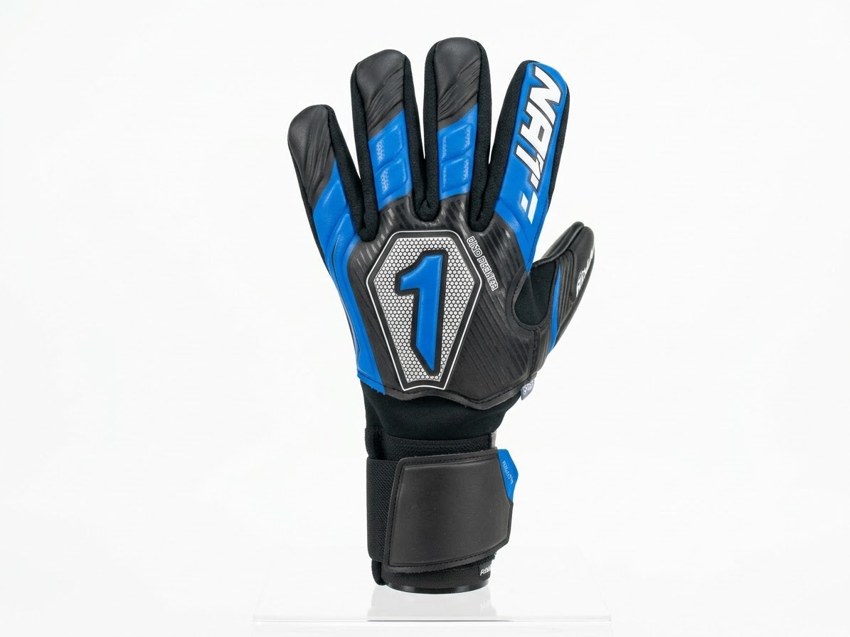 Guantes de Portero Rinat Uno Premier Training Spine Negro/ Azul Rey