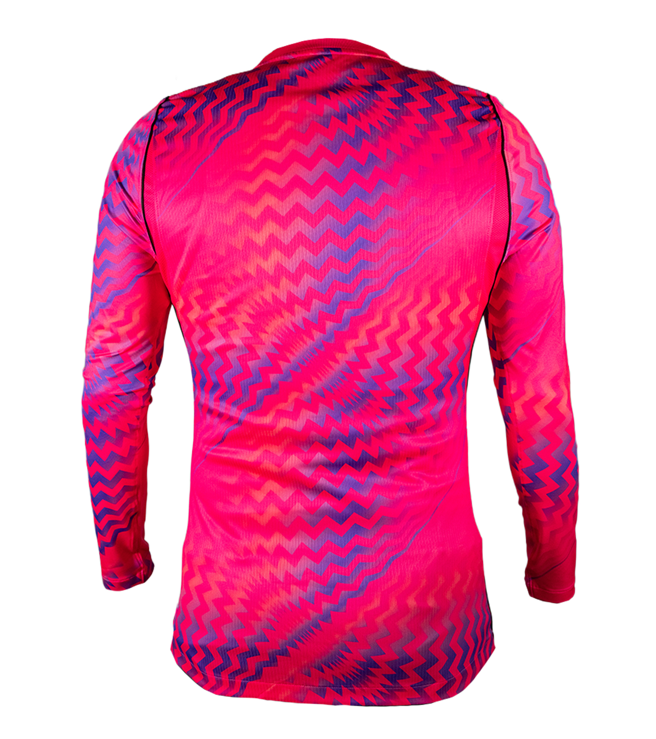 Jersey de portero Nike Gardien V Pink, con material Dri-FIT transpirable, paneles de protección en codos, diseño ergonómico ajustado y estilo llamativo para entrenamientos y partidos.